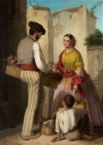 Vendedor De Flores by Manuel Cabral Aguado Bejarano