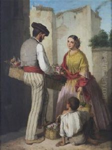 Escena Familiar by Manuel Cabral Aguado Bejarano