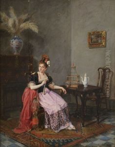 Jugando Con El Pajarito by Manuel Cabral Aguado Bejarano