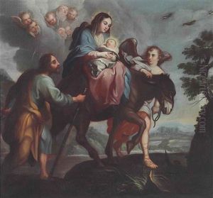 The Flight Into Egypt by Miguel Cabrera