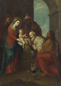 The Adoration by Miguel Cabrera