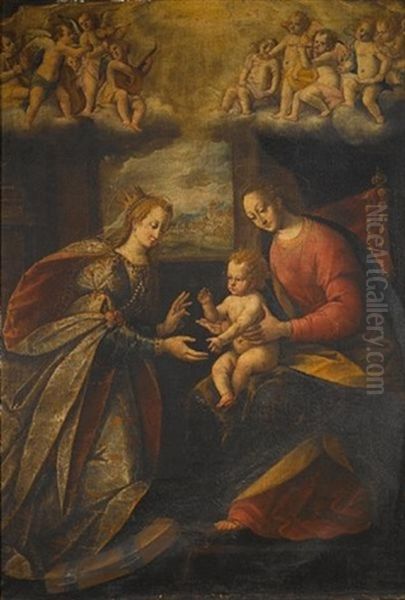 The Mystic Marriage Of St. Catherine - view 1