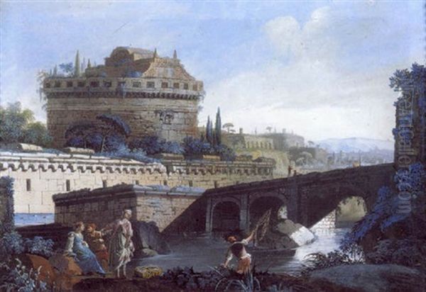 Pont Sur Le Tibre Pres Du Chateau Saint-ange - view 1