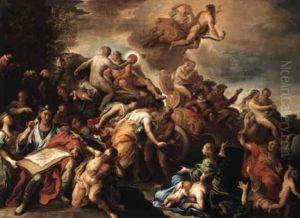 An Allegory Of Painting Being Scorned By Ignorance by Francesco Caccianiga