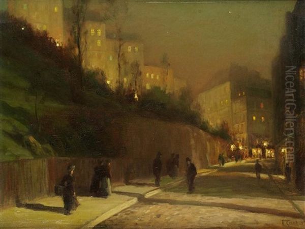 Rue Saint Vincent A Montmartre, De Nuit - view 1