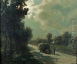 La Charrette De Foin Au Crepuscule