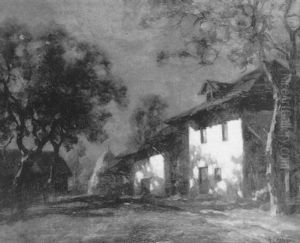 Facade D'une Ferme, Le Soir