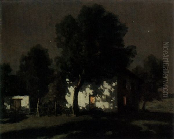 French Farmhouse By Moonlight - view 1