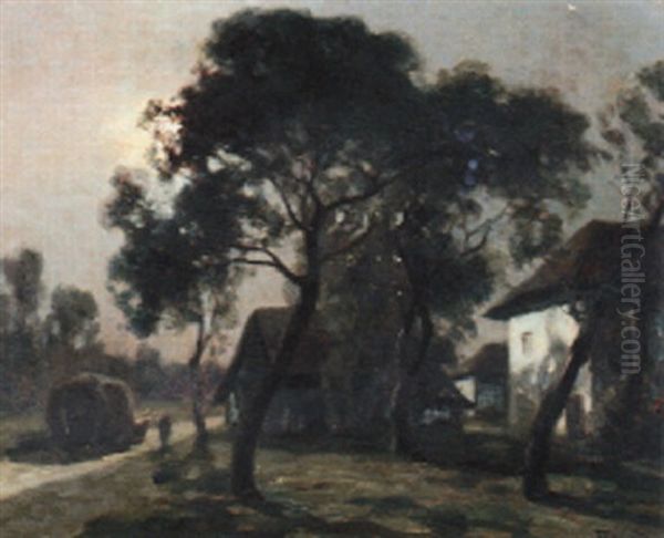 La Charrette De Foin, Clair De Lune - view 1