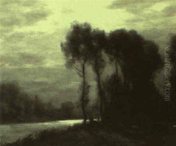 Moonlit Riverscape - view 1