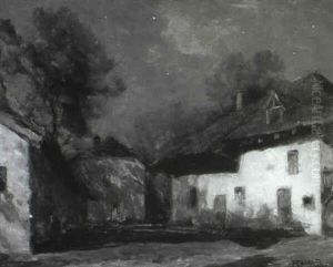 Summer Evening On The Farm by Francois Charles Cachoud