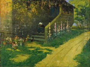 Breton Girl On Steps