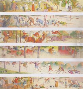 The Bicycle Race by Eugene Cadel