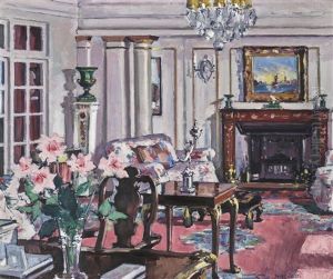 The Drawing Room, Croft House by Francis Campbell Boileau Cadell