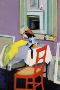 Interior (the Red Chair) by Francis Campbell Boileau Cadell