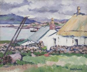 An Old Croft, Iona by Francis Campbell Boileau Cadell