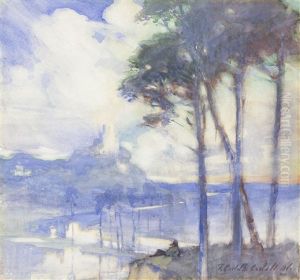 Norham Castle, Overlooking The Tweed by Francis Campbell Boileau Cadell