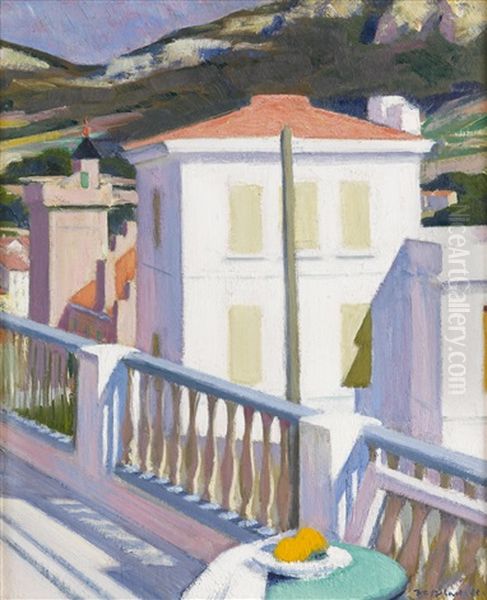 Cassis, The White Villa From The Balcony - view 1