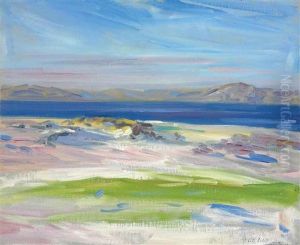 The View Of The White Sands, Iona by Francis Campbell Boileau Cadell