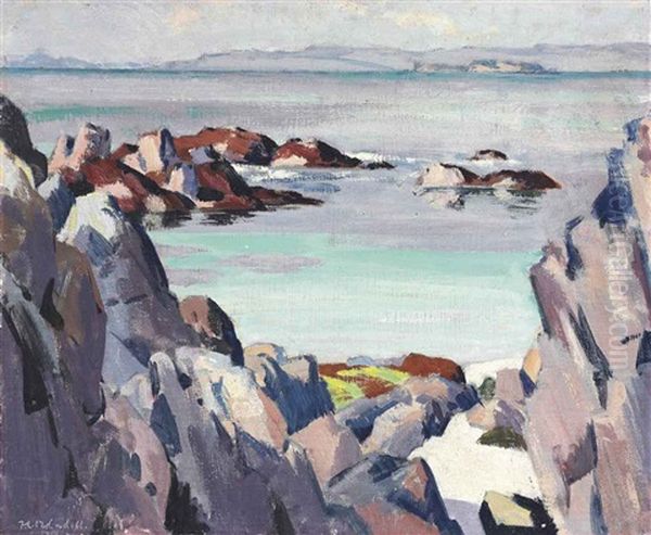 Staffa And Rhum From Iona - view 1