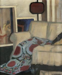 The Studio Interior 1 by Francis Campbell Boileau Cadell
