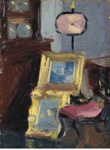 Interior With A Chair (+ Untitled (farmyard Scene), Verso)