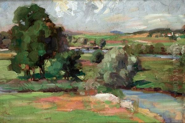 The Clyde At Dalserf (+ The Bathers, Verso) - view 1