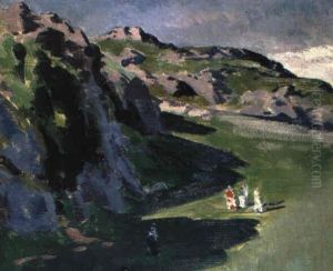 Sandeels Bay, Iona by Francis Campbell Boileau Cadell