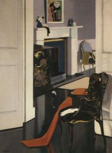 Interior- The Marble Mantlepiece by Francis Campbell Boileau Cadell