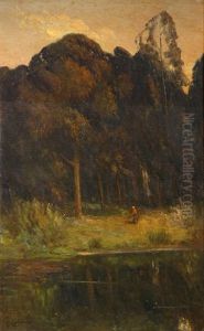Evening Landscape (eucalypti) by Giuseppe Cadenasso
