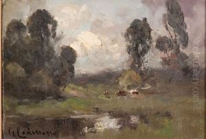 Impressionistic Pastoral Scene Impressionistic Pastoral Scene