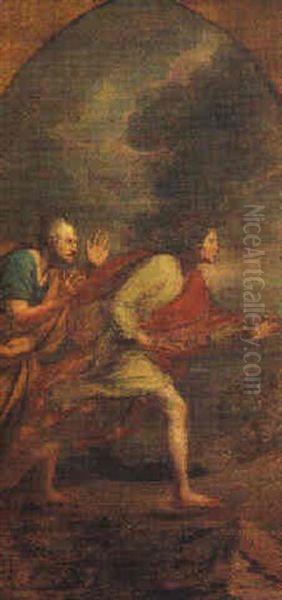 Gli Apostoli Pietro E Giovanni Corrono Al Sepolcro Di Cristo - view 1