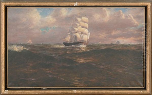 Ship On Rolling Seas - view 1