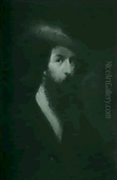 Portrait Of A Gentleman With A Plumed Hat - view 1
