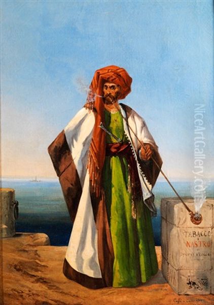 Portrait Eines Arabischen Tabakhandlers - view 1