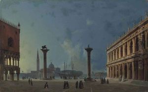The Piazzetta By Moonlight, Venice