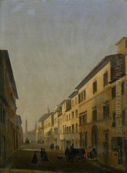 Via Di Ripetta Mit Blick Auf Piazza Del Popolo - view 1