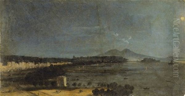 Vue De Naples La Nuit - view 1