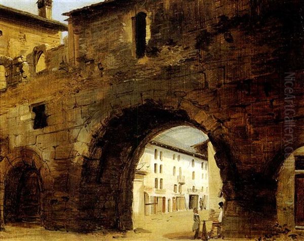 Vue D'une Ville Italienne - view 1