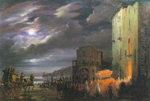 Festa Del Patrono by Ippolito Caffi