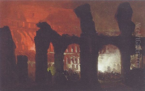 Fire At The Forum - view 1