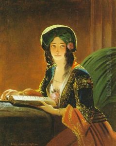 Ritratto Di Fatima Di Smirne by Ippolito Caffi