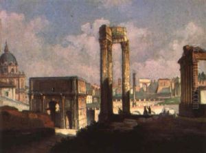 Il Foro Romano by Ippolito Caffi
