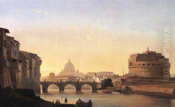 A View Of Rome, With The Castel Sant'angelo - view 1