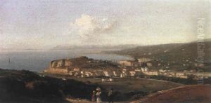Veduta Di Nizza Dall'alto by Ippolito Caffi