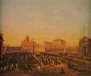 Entree Des Troupes Francaises A Rome En 1849, Sous Le Commandement Du General Oudinot Entree Des Troupes Francaises A Rome En 1849, Sous Le Commandement Du General Oudinot