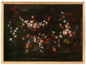 Pair Of Still Lifes With Flowers Pair Of Still Lifes With Flowers