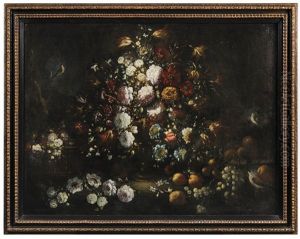 A Pair Of Floral Still Lifes A Pair Of Floral Still Lifes