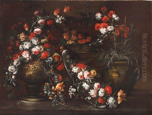 Stillleben Mit Blumen (+ Another; Pair) - view 1