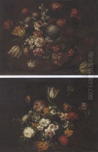 Tulips, Carnations, Narcissi And Other Flowers In A Vase Tulips, Carnations, Narcissi And Other Flowers In A Vase